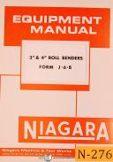 Niagara-Niagara 3\" and 4\", Roll Benders, J-6-B Operations and Parts Manual-3\"-4\"-01